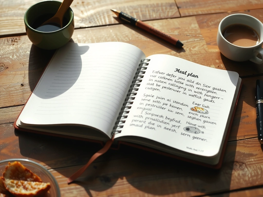 Handskriven kostplan